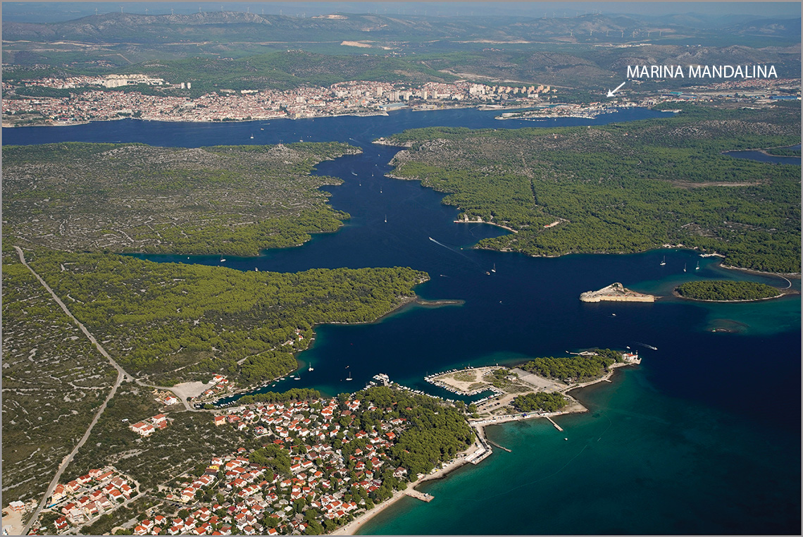 Sibenik channel and marina