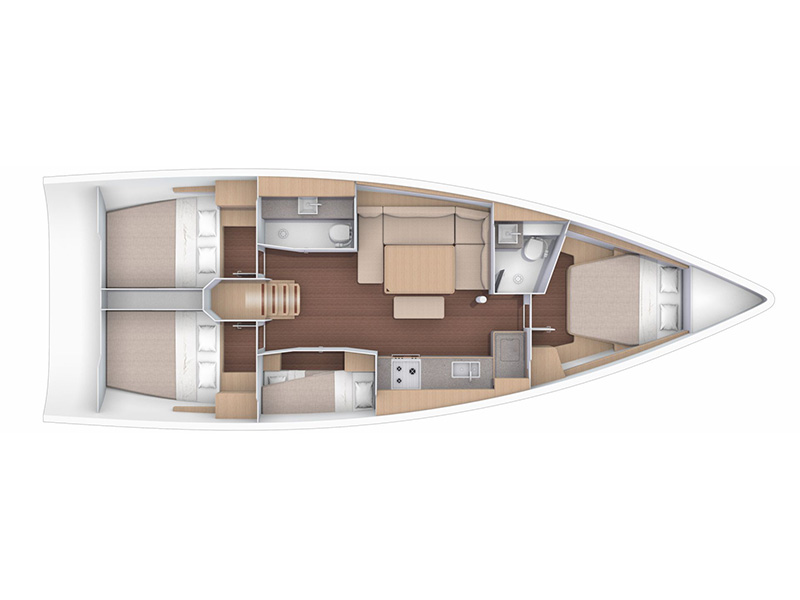 Dufour 430 layout