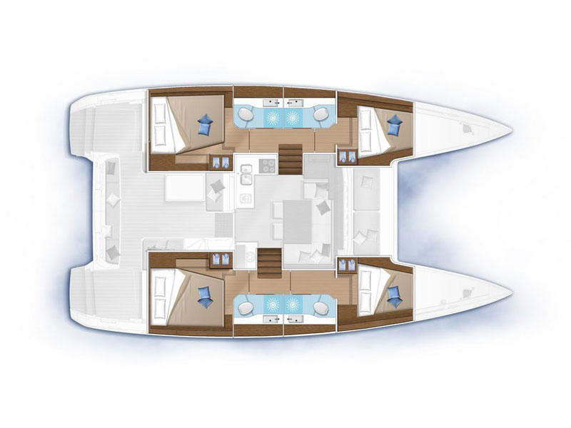 Lagoon 40 layout